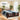 Nixon Queen Metal+Wooden Bed Frame in 2 Colours Available - w/ Mattress Option