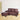 Candie Leather and Fabric L-Shape Sofa