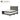 Asya Fabric Divan Bed Frame With 4" Chrome Legs