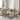 Wally 1+6 Dining Set w/ Table & Chair Solid Rubber Wood with Synthetic Rattan