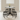 Renny Natural Marble Dining Set In White/ Black