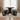 Roan Natural Marble Dining Set In Black/ Black