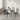 Bacon 1+4 Dining Set Table with Chair Ceramic Table Top with Metal Legs