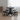 Rainn Natural Marble Dining Set In Black/ Black
