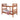 Ollin Single Solid Wooden Double Decker Bed Frames With Foam Mattresses
