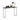 Kristy Console Table in White and Black Leg