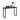 Kristy Console Table in White and Black Leg