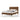 Kayler ser Queen Upholstered Tufted Platform Bed w/ Mattress Option -Brown Faux Leather