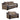 Mito PU Leather Sofa Set In 2 Tones Of Brown Color Upholstery,Available In 1/2/3 Seaters