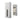 Zalley 2 Doors Tall Wardrobe with Top Cabinet