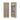 Crossie 2 Doors Wardrobe Rattan Design with Top Cabinet in 3 Colours Available