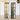Tessa Display Cabinet Book Shelves Glass Door with Light